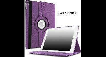 Ntech Hoes geschikt voor Apple iPad iPad Air (2019) 10.5 Draaibare Hoes - Paars