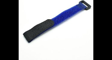 Kabelbinder met klittenband - 15cm - Blauw- 10 stuks