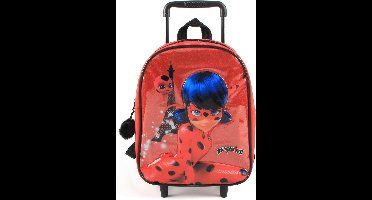 MIRACULOUS Ladybug Trolley Rugzak Rugtas School Vakantie Logeren 2-5 Jaar