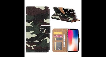 FONU Boekmodel Hoesje Camoprint iPhone XS / X