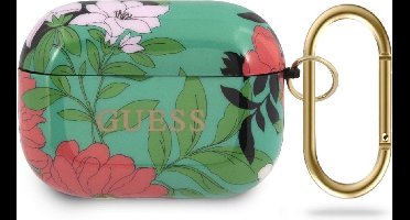 Guess AirPods Pro Case - Groen - Bloemenpatroon