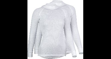 Avento Thermoshirt Lange Mouw Vrouwen - 2-Pack - Wit - Maat 36