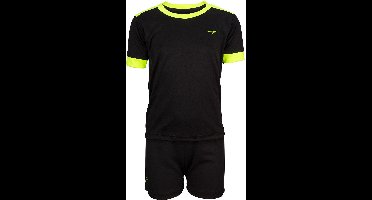 Avento Sportset Madrid - Junior - Zwart/Fluorgeel - 92