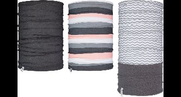 Avento Colsjaal Set Dames - Active - Licht roze/Antraciet/Grijs/Wit