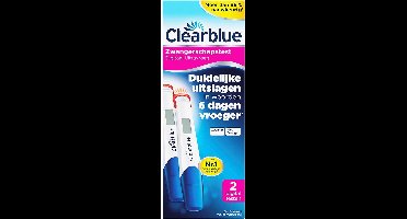 Clearblue Zwangerschapstest Digitaal Ultravroeg (6 dagen vroeger) - 2 testen