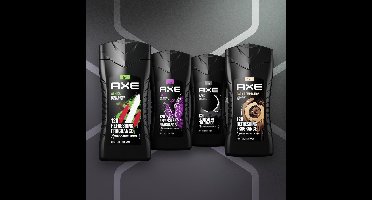 AXE 3-in-1 Douchegels - Africa + Black + Dark Temptation + Excite - vier onweerstaanbare geuren samen in een voordeelverpakking - 4 x 250 ml
