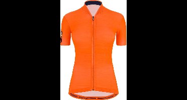 Santini Fietsshirt Korte mouwen Fluo Oranje Dames - Colore S/S Jersey For Women Flashy Orange - M