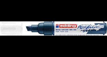 Acrylmarker edding e-5000 breed elegant nachtblauw | 5 stuks