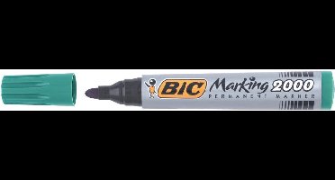 Bic permanent marker 2000-2300 groen, schrijfbreedte 1,7 mm, ronde punt