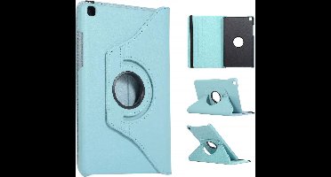 Ntech Hoesje Geschikt Voor Samsung Galaxy Tab A 8.0 (2019) Draaibaar Hoesje - Turquoise