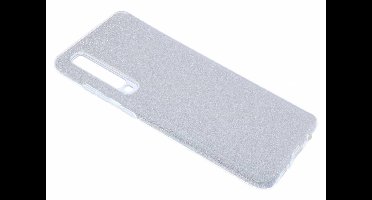 Ntech Hoesje Geschikt Voor Samsung Galaxy A70/A70s Glitter TPU Back Cover Hoesje - Zilver