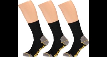 Apollo Worker Sokken Zwart Werksokken Heren 3-pack - Maat 43-46