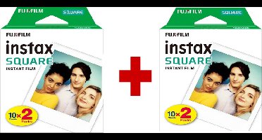 Fujifilm Instax Square Film - Wit kader - 4 x 10 stuks