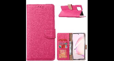 Hoesje Geschikt Voor Samsung Galaxy A41 Portemonnee Hoesje - Pink