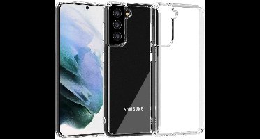 Hoesje Geschikt Voor Samsung Galaxy S21 Hoesje Geschikt Voor Samsung Galaxy S21 transparant siliconen cover - Galaxy S21 dunne Backcover case