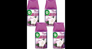 Air Wick Fresh Matic Navullingen - Smooth Satin & Moon Lily - Voordeelverpakking 4 x 250 ml