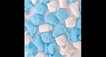 Babysweeties geboortesnoep foam - blauwe snoep voor jongen - 700 gram