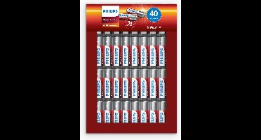 Philips Power Alkaline - AA Batterijen - 40 stuks