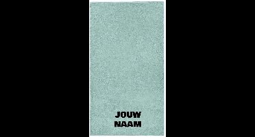 Strandlaken met naam mint groen 100x200cm