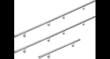 Monzana Trapleuning - RVS 4,2x500cm - Zilver