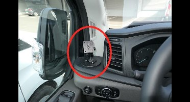 Brodit ProClip houder geschikt voor Ford Transit 2020 - Left mount, Hoog Extra sterk