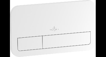 Villeroy & Boch Viconnect 2-knops bedieningsplaat 25,3x14,5 cm. wit glans