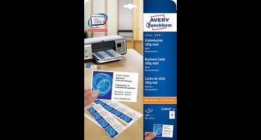AVERY Zweckform Visitekaartjes, 85 x 54 mm, wit