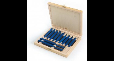 HBM 8 x 8 mm 11-delige widia beitelset