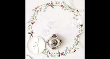 Voorbedrukt tafelkleed kerstgroen Rico Design 31255.52.21 borduren 95x95cm