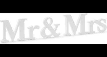 Partydeco - Mr and Mrs letters wit