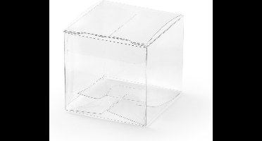 Partydeco - Bedank doosje doorzichtig (10 stuks)