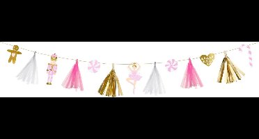 DIY Tassel Garland Kerstfiguurtjes (1,3 meter)