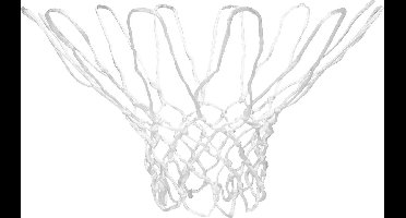 Avento Basketbalnet Wit - Geschikt voor Ø 44-46 cm - Polyamide