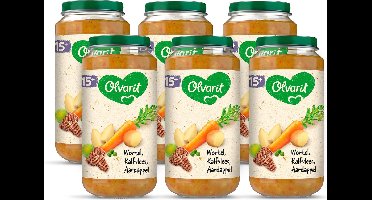 Olvarit Babymaaltijd 15+ Maanden – Wortel Kalfsvlees Aardappel – 6 x 250g