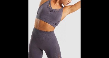 New Age Devi - "Grijs Naadloze Sport-BH voor Yoga & Fitness - Maat S"