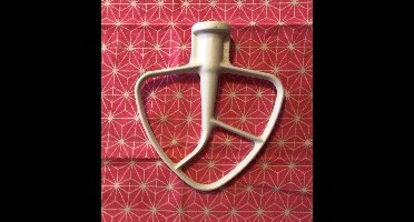 JP22 Platte klopper K45B voor de Kitchenaid Artisan, Classic, Ultra Power 5KSM125-5KSM195, KSM90, Hobart K45 en vele andere machines.