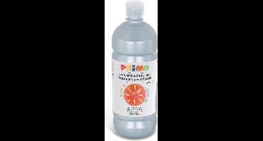 Primo kant-en-klare plakkaatverf, 1000 ml flacon met doorstroomdop zilver