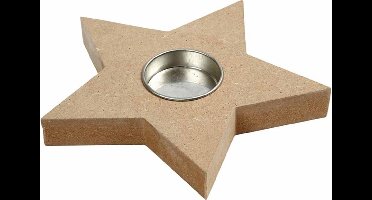 CC MDF Waxinelichthouder Ster