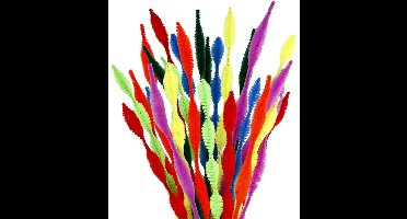 CC Chenilledraad Multigekleurd Golven 5-12mm 28 stuks