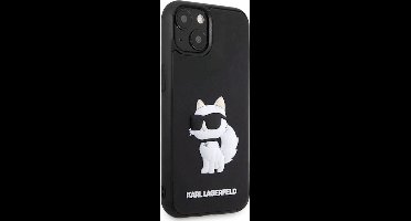 Karl Lagerfeld KLHCP14M3DRKHNK iPhone 14 Plus 6,7" zwart/zwart hardcase Rubber Choupette 3D