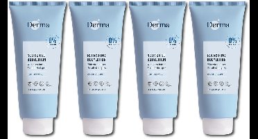 Derma Family Bodylotion - 4 x 350 ml - Parfumvrij - voor Droge en Gevoelige huid - AllergyCertified