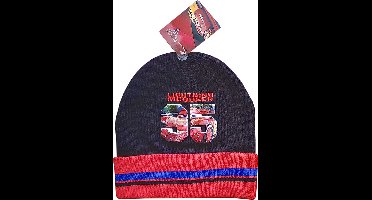 Disney Cars Muts - Zwart / Rood - Acryl - Maat 52 cm hoofdomtrek - ± 2-4 jaar