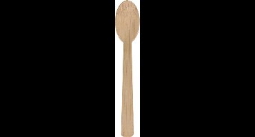 Lepel - Hout - 160mm - naturel - 100 stuks