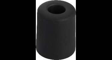 Deltafix Deurbuffer - deurstopper - zwart - rubber - 35 x 30 mm - schroefbevestiging