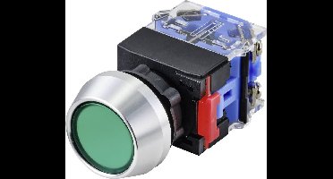 TRU COMPONENTS TC-9428100 LAS0-L-11Z/G Drukschakelaar 250 V 5 A 1x uit/aan Continu IP40 1 stuk(s)