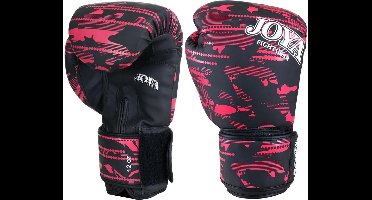 Joya Camo V2 Kickbokshandschoenen PU - Zwart/Roze - 6 oz.