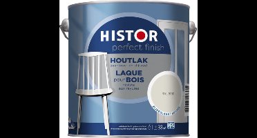 Histor Perfect Finish Houtlak Zijdeglans - Krasvast & Slijtvast - Dekkend - 2.5L - RAL 9010 - Wit