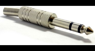 6.35mm Stereo metaal plug met protector