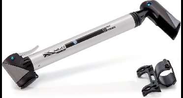 XLC PU-R03 Race Mini Fietspomp - Aluminium - Zwart/Zilver