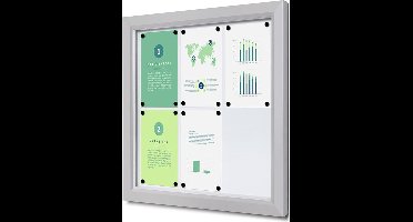 Outdoor Vergrendelbaar Notitiebord Slim 6 X A4 - Syna SCTE6XA4PH - Horeca & Professioneel